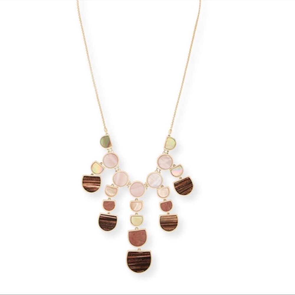 Kendra Scott Corbin Mixed Stone Bib Statement Necklace- RARE